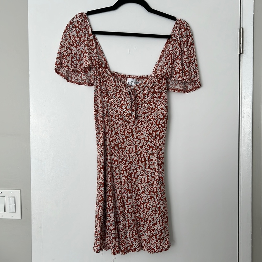 Princess Polly orange floral summer dress